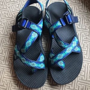 Chaco Laced Aqua Z/Cloud 2 Chacos Size 8 Sandals